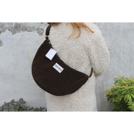 Bobby large brown corduroy 